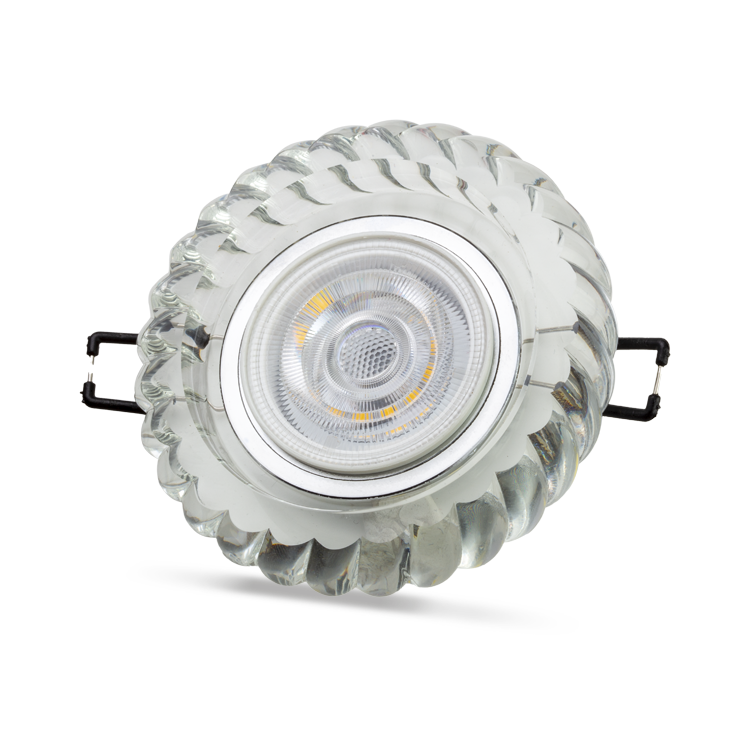 NOAS YL65-1697 Karya 3w 4000k Natural Beyaz LED Çerçeveli Dekoratif Kristal Cam Boş Kasa