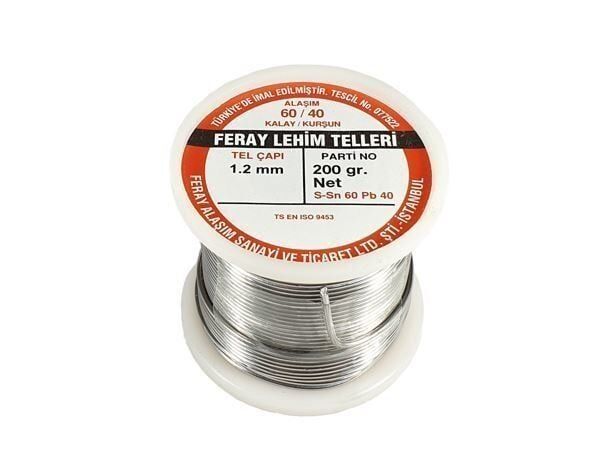 Feray Lehim Teli 1.2 mm 200 gr Sn60/Pb40 Makaralı Lehim Teli