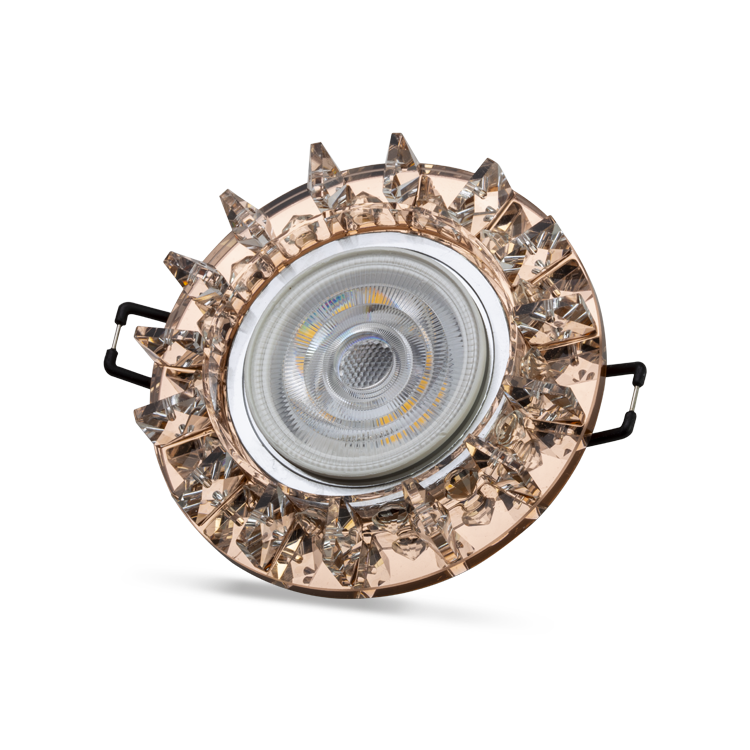 NOAS YL65-1687 Podos 3w 4000k Natural Beyaz LED Çerçeveli Dekoratif Kristal Cam Boş Kasa