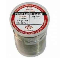 Feray Lehim Teli 1.2 mm 500 gr Sn60/Pb40 Makaralı Lehim Teli