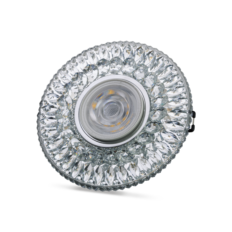 NOAS YL65-1657 Ikaros 3w 4000k Natural Beyaz LED Çerçeveli Dekoratif Kristal Cam Boş Kasa