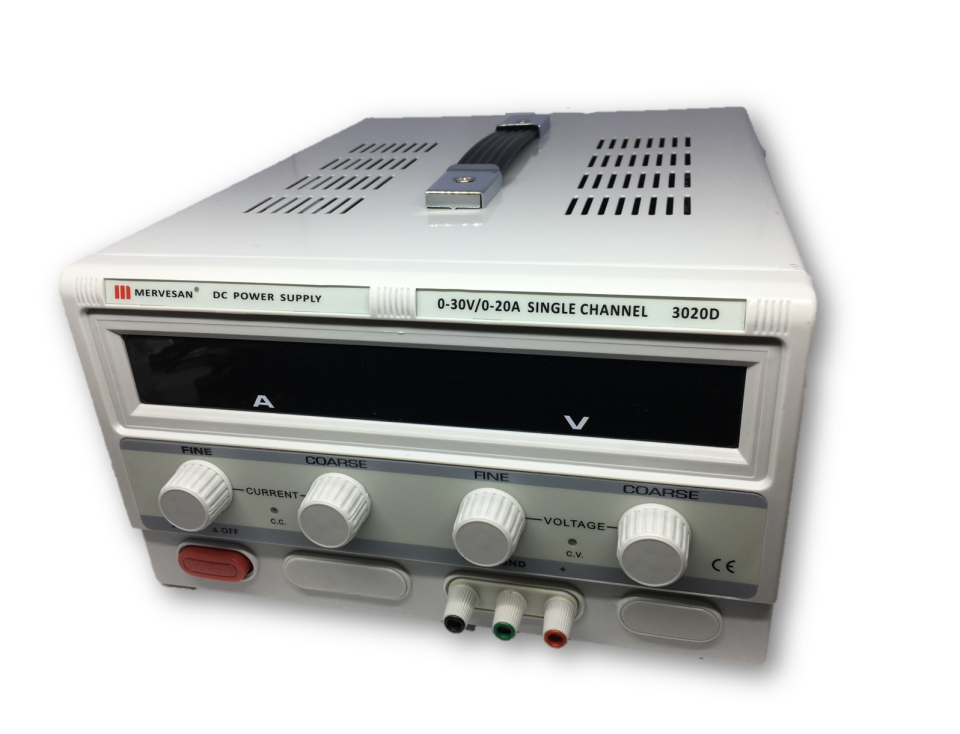 Mervesan MT-3020D 0~20 A 0~30 V Laboratuvar Tipi Ayarlı Lineer Model Güç Kaynağı