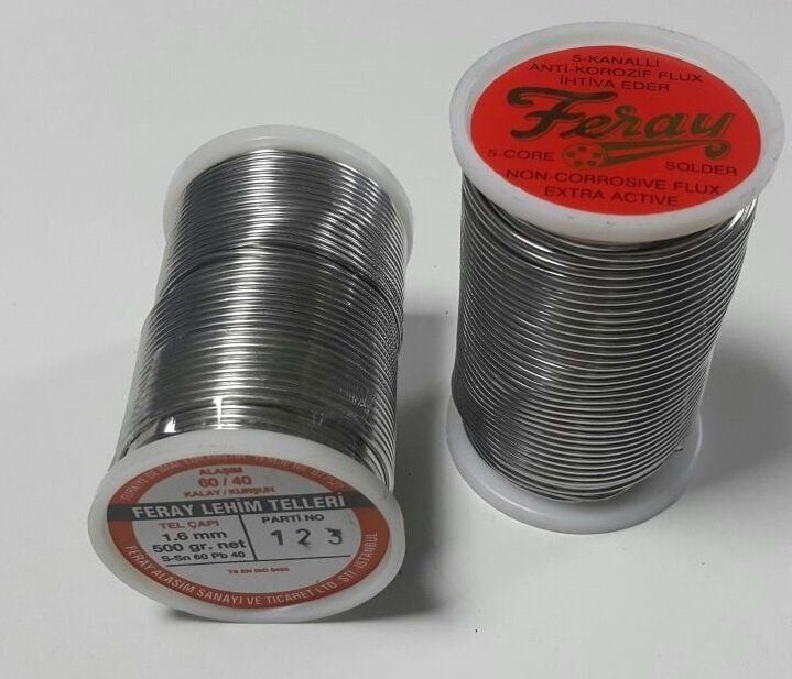 Feray Lehim Teli 1.6 mm 500 gr Sn60/Pb40 Makaralı Lehim Teli