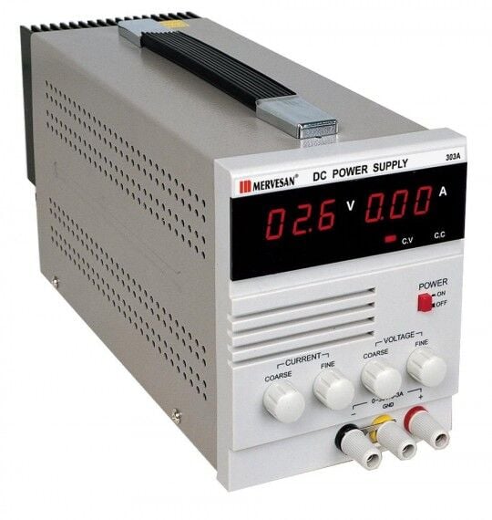 Mervesan MT-1205D 0~5 A 0~120 V Laboratuvar Tipi Ayarlı Lineer Model Güç Kaynağı
