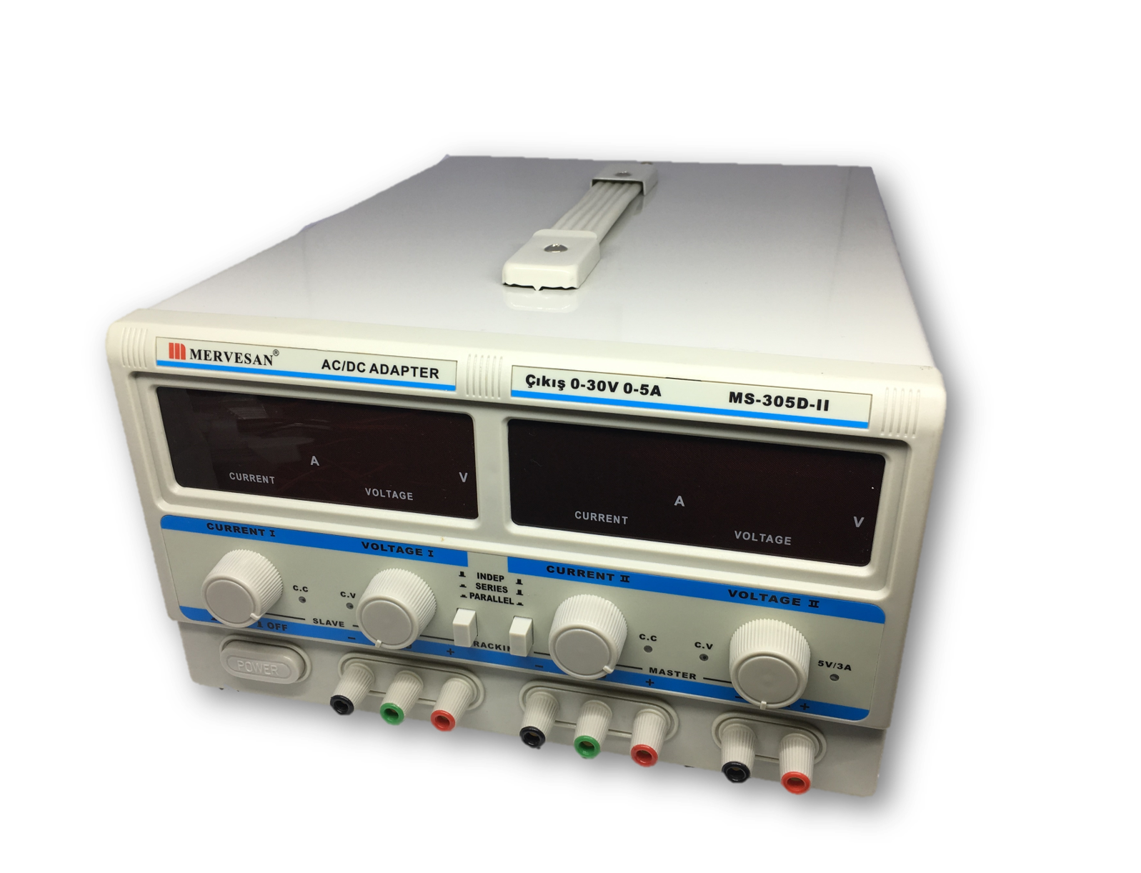 Mervesan MT-305DII 0~5 A 0~60 V Laboratuvar Tipi Ayarlı Lineer Model Güç Kaynağı