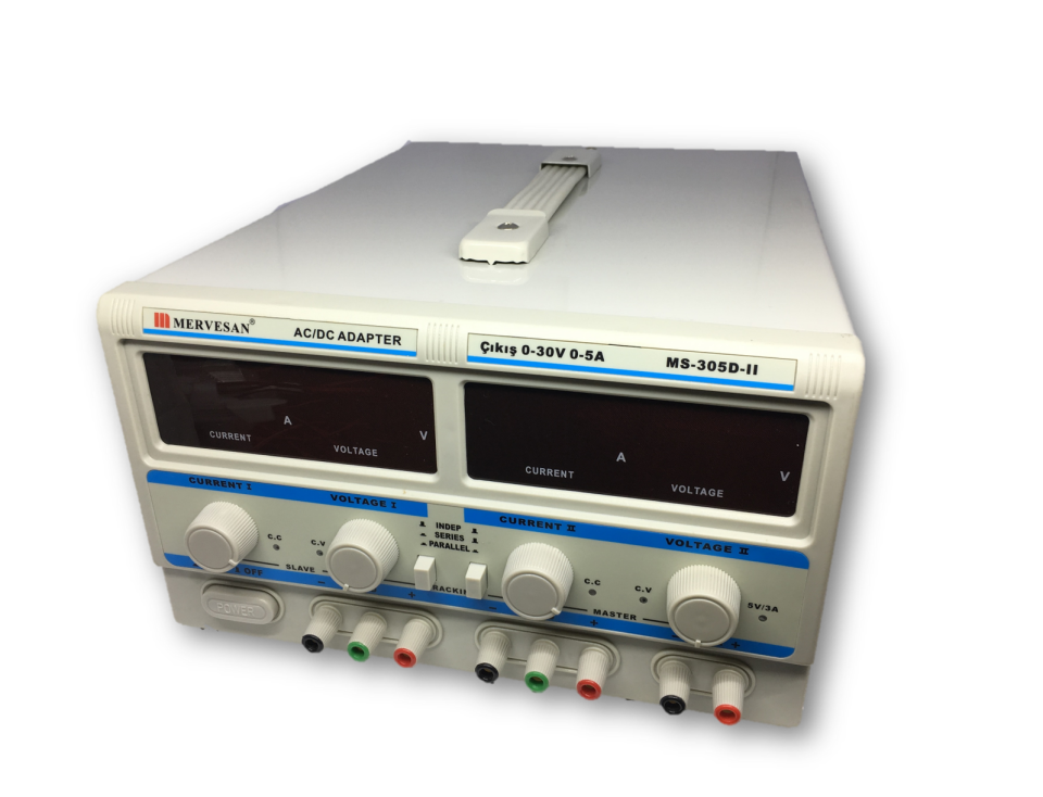 Mervesan MT-305DII 0~5 A 0~60 V Laboratuvar Tipi Ayarlı Lineer Model Güç Kaynağı