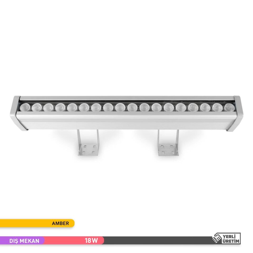 ACK AT20-01883 18W Led WallWasher Amber Işık