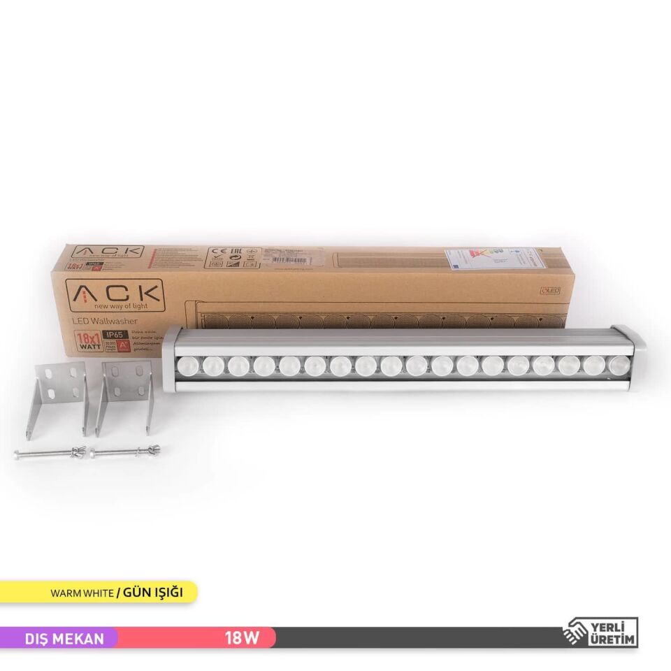 ACK AT20-01803 18W Led WallWasher 3000K