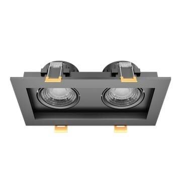 GOYA GY 1743-8 2x8 Watt Siyah Sıva Altı İkili LED Spot