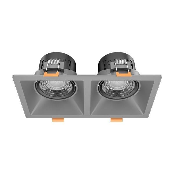 GOYA GY 1737-8 2x8 Watt Titanyum Gri-Siyah Sıva Altı İkili LED Spot