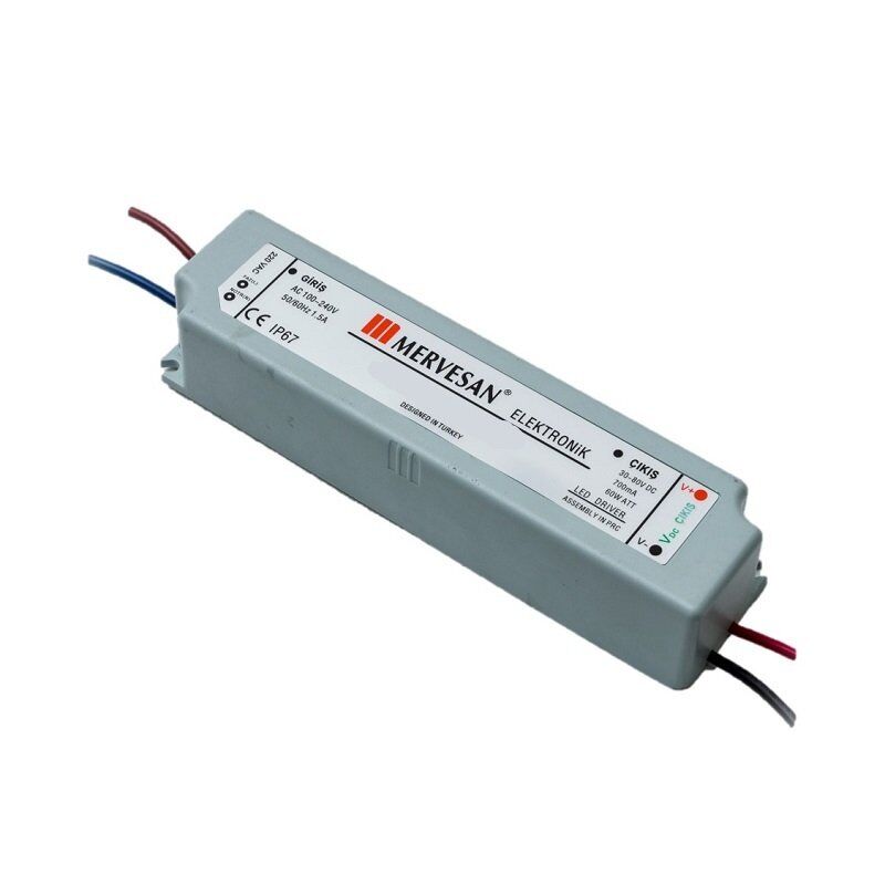 Mervesan 700mA 60W 40-80V Sabit Akım Ac/Dc Smps Led Driver MTD-60-700