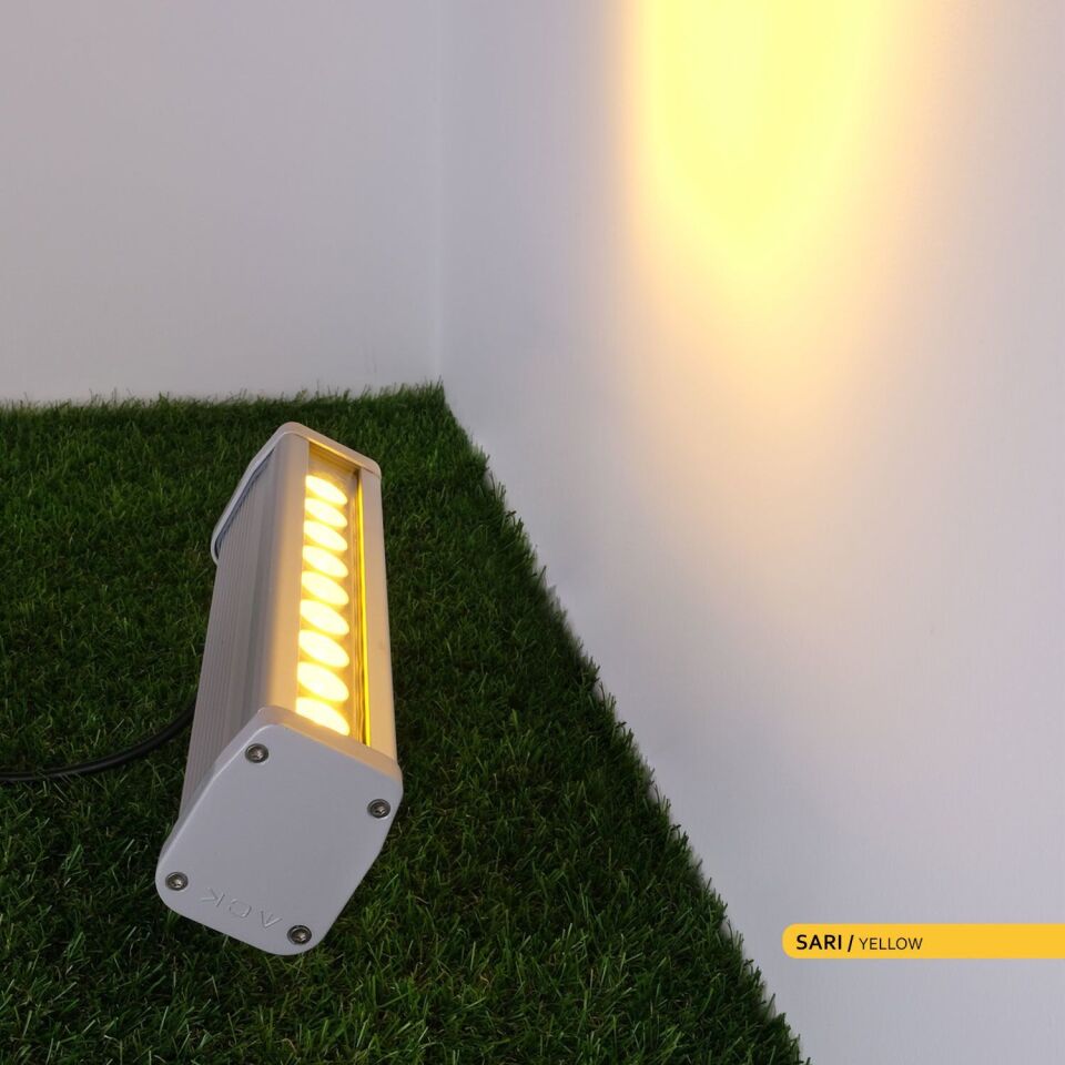 ACK AT20-00973 9W Led WallWasher Sarı Işık