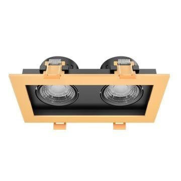 GOYA GY 1743-8 2x8 Watt Gold-Siyah Sıva Altı İkili LED Spot