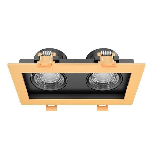 GOYA GY 1743-8 2x8 Watt Gold-Siyah Sıva Altı İkili LED Spot