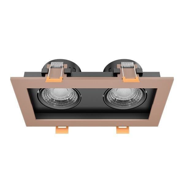 GOYA GY 1743-8 2x8 Watt Rose-Siyah Sıva Altı İkili LED Spot