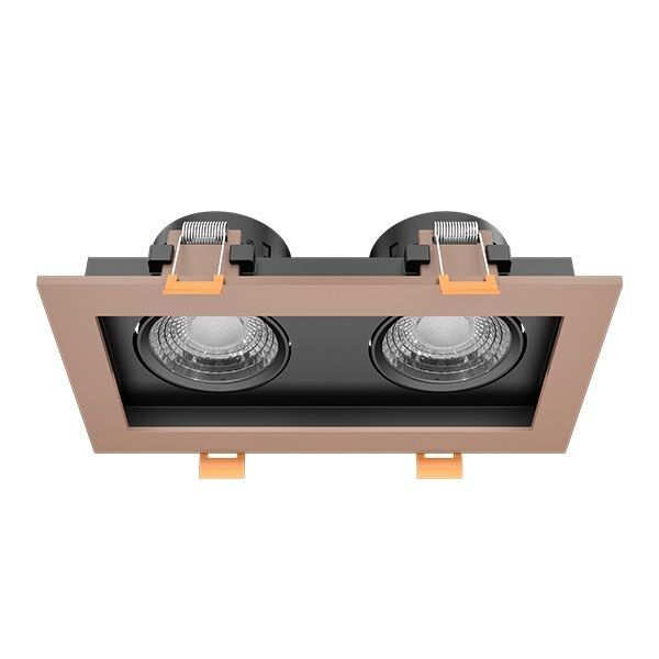 GOYA GY 1743-8 2x8 Watt Rose-Siyah Sıva Altı İkili LED Spot