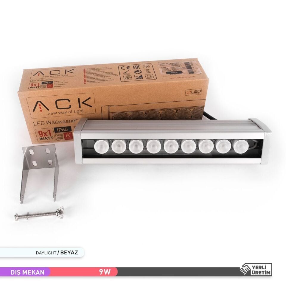 ACK AT20-00933 9W Led WallWasher 6500K