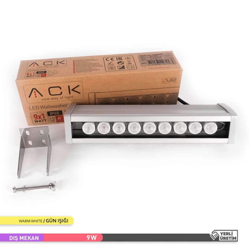 ACK AT20-00903 9W Led WallWasher 3000K