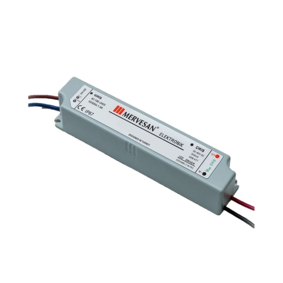 Mervesan 300mA 35W 45-115V Sabit Akım Ac/Dc Smps Led Driver MTD-35-300