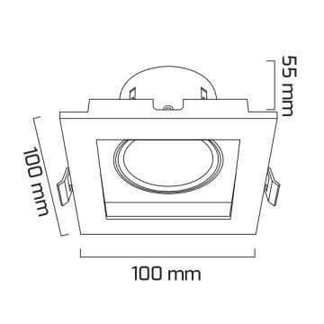 GOYA GY 1742-8 8 Watt Beyaz-Siyah Sıva Altı DİMLİ LED Spot