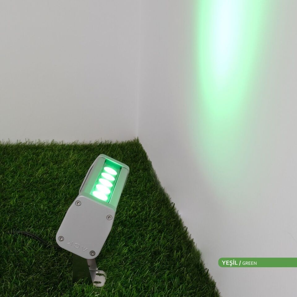 ACK AT20-00653 6W Led WallWasher Yeşil Işık
