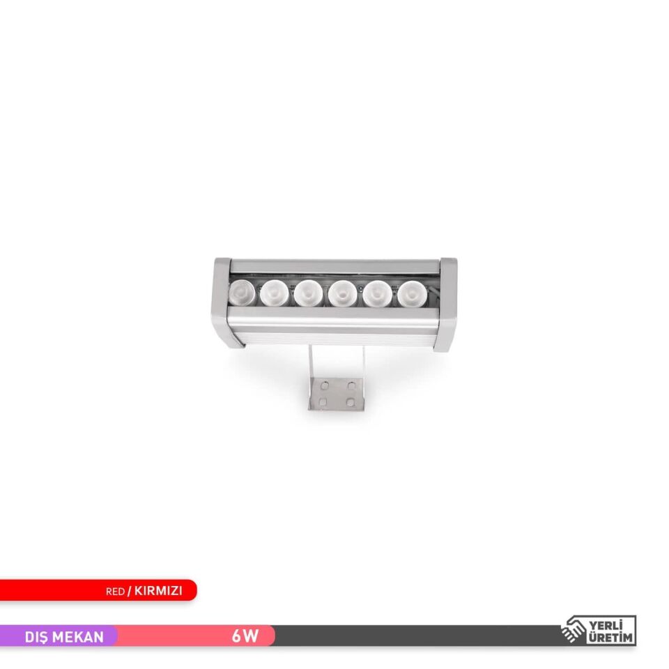 ACK AT20-00643 6W Led WallWasher Kırmızı Işık