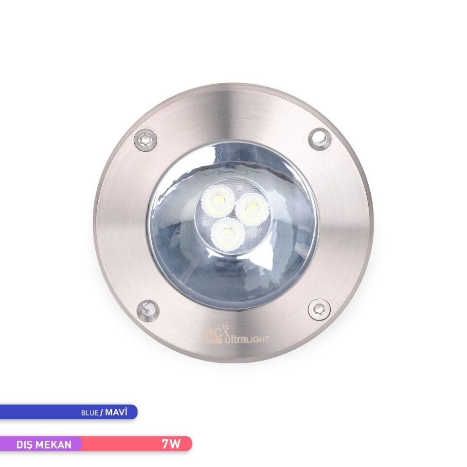 ACK 6605-003 7W Mavi Işık Led Yer Armatürü