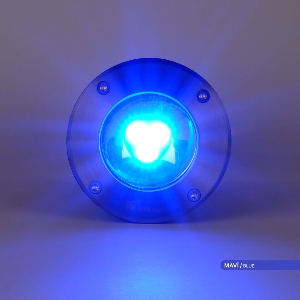 ACK 6605-003 7W Mavi Işık Led Yer Armatürü
