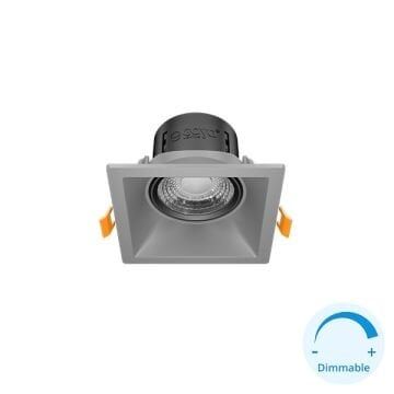 GOYA GY 1736-8 8 Watt Titanyum Gri-Siyah Kasa Sıva Altı Yuvarlak Dimli LED Spot
