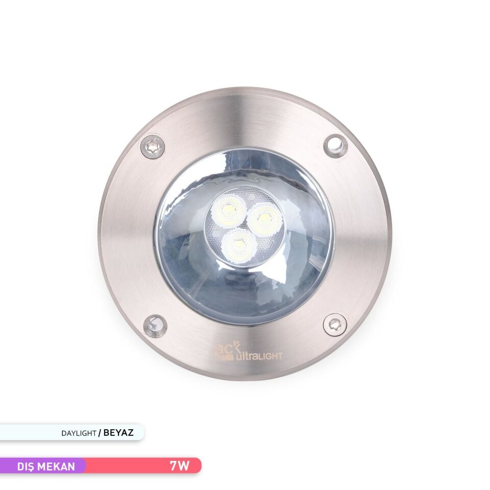 ACK 6605-001 7W Beyaz Işık Led Yer Armatürü