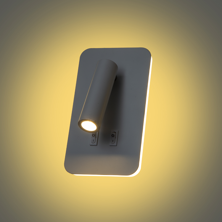 NOAS YL85-0732 3+7w 3200k Günışığı Siyah Ronda LED Dekoratif Aplik