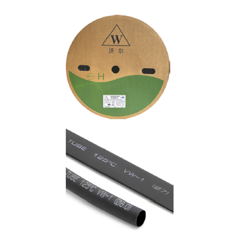 Woer W-S-102 102 mm² Isı ile Daralan Makaron Siyah Renk 25 Metre