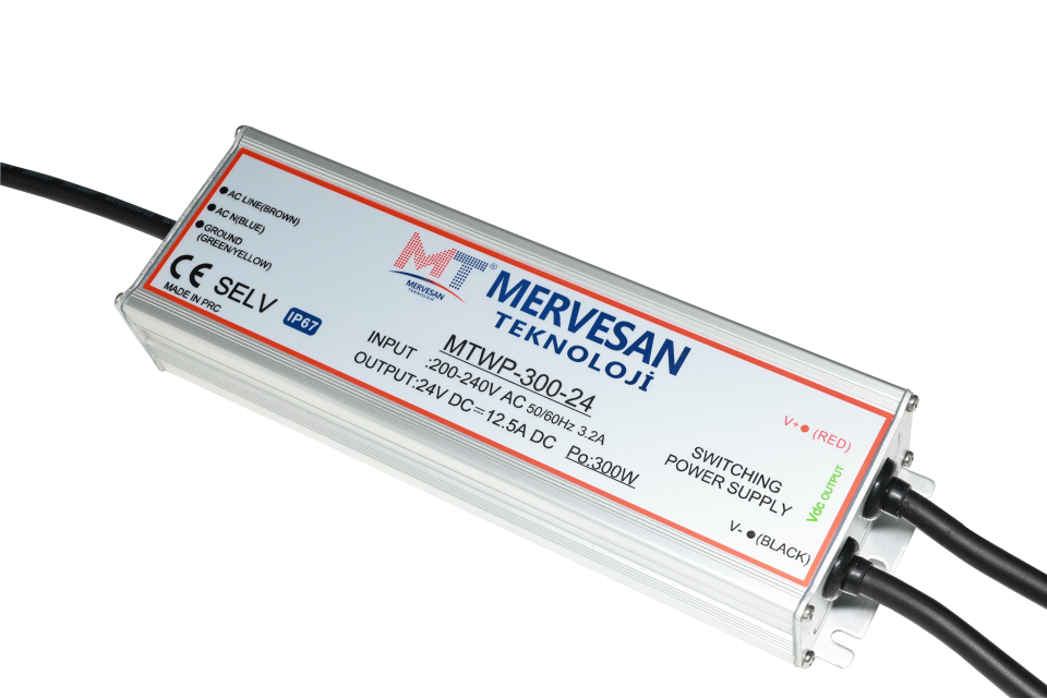 Mervesan MTWP-400-24 16.6 A 24 V Sabit Voltaj AC/DC (SMPS) Adaptör