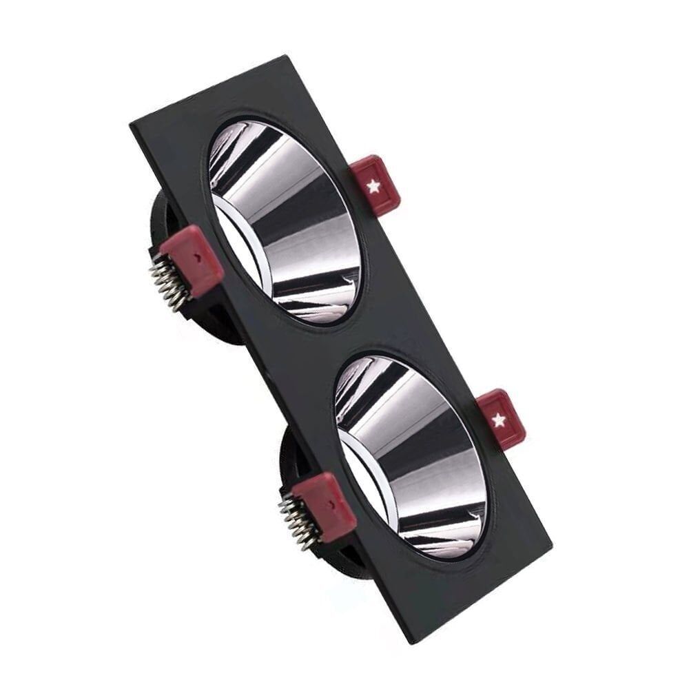 ACK AH03-07331 Siyah Kasa - Platin Silver (172x92) mm Aliminyum Pc Spot Armatür