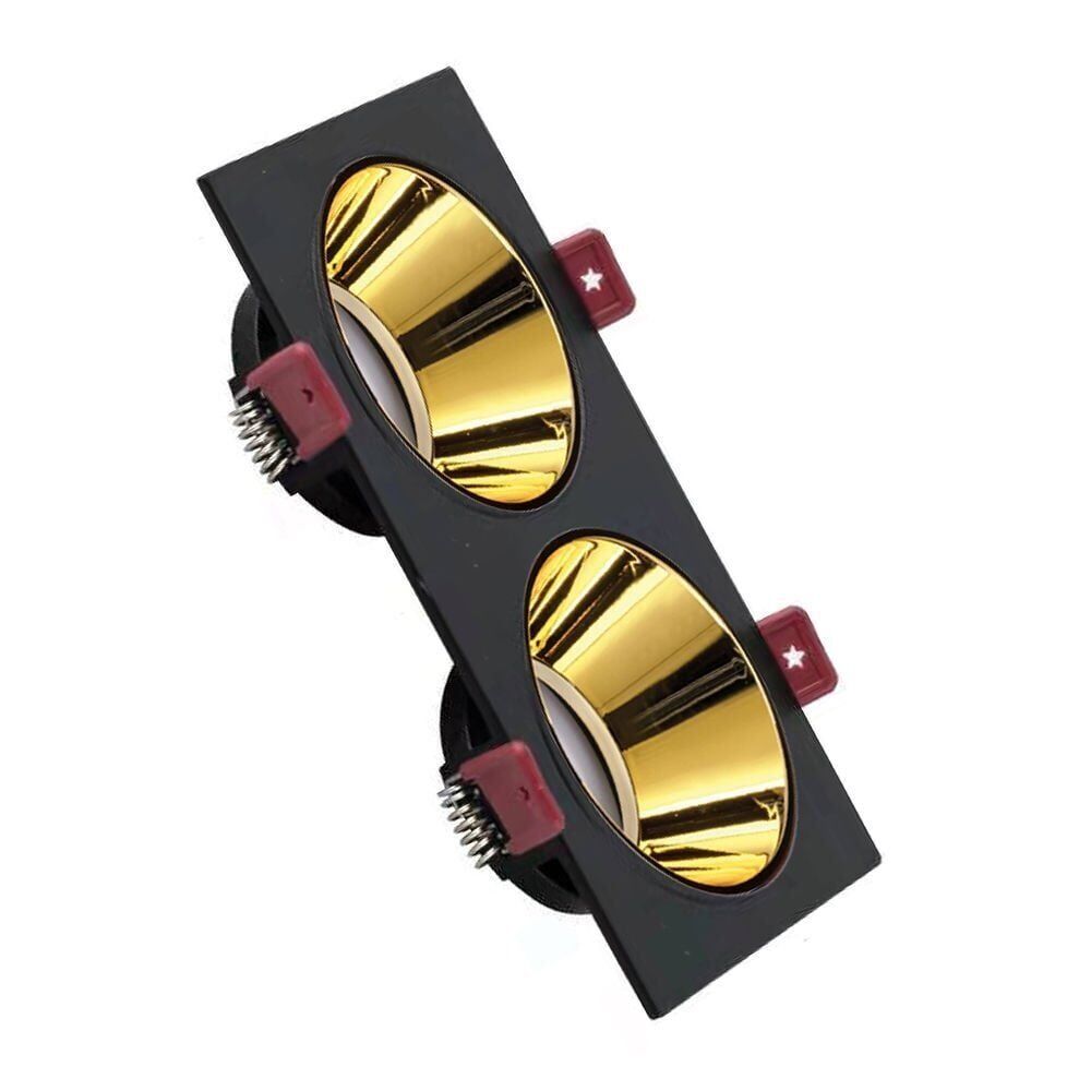 ACK AH03-07311 Siyah Kasa - Gold (172x92) mm Aliminyum Pc Spot Armatür