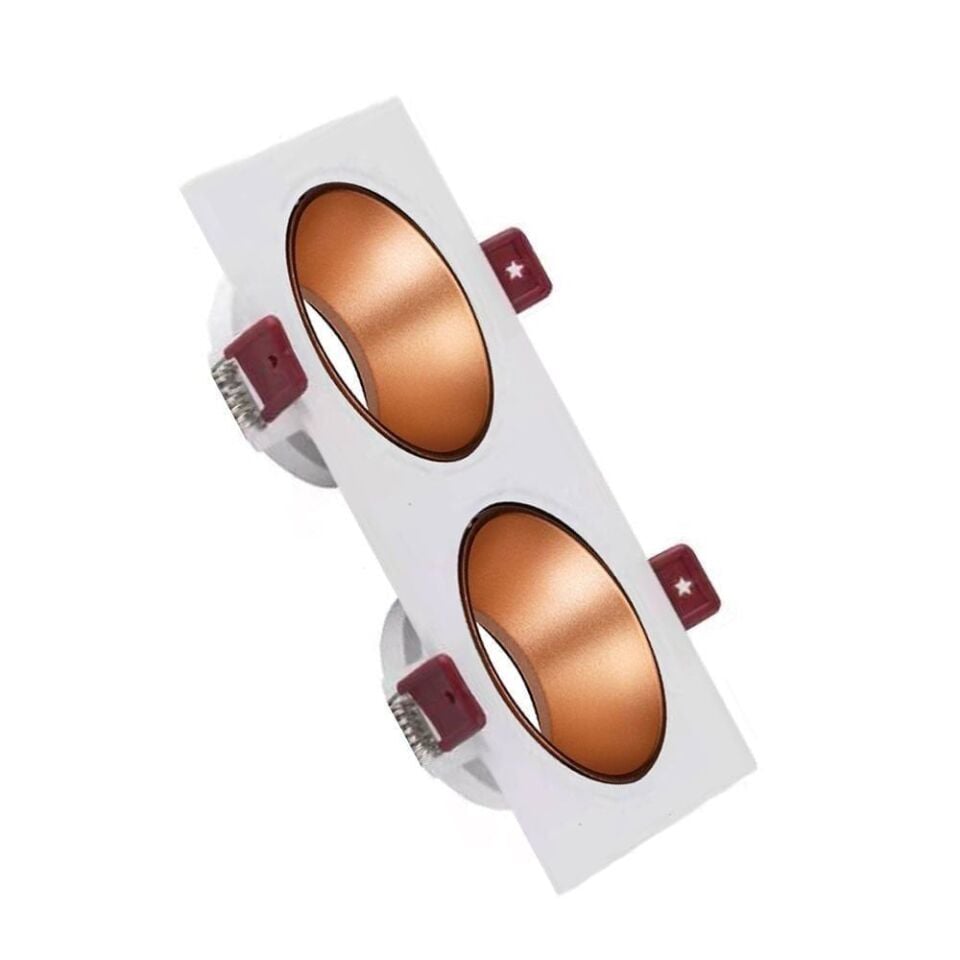 ACK AH03-07320 Beyaz Kasa - Rose Gold (172x92) mm Aliminyum Pc Spot Armatür