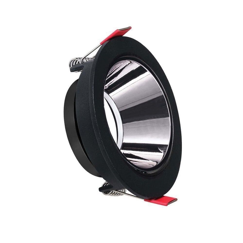 ACK AH03-07231 Siyah Kasa - Aliminyum Silver (Ø85 mm ) Aliminyum Pc Spot Armatür