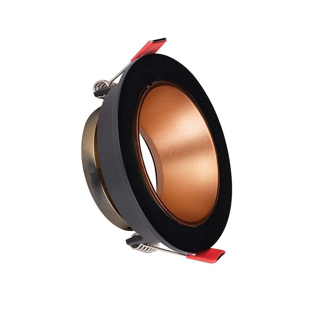 ACK AH03-07221 Siyah Kasa - Rose Gold (Ø85 mm ) Aliminyum Pc Spot Armatür