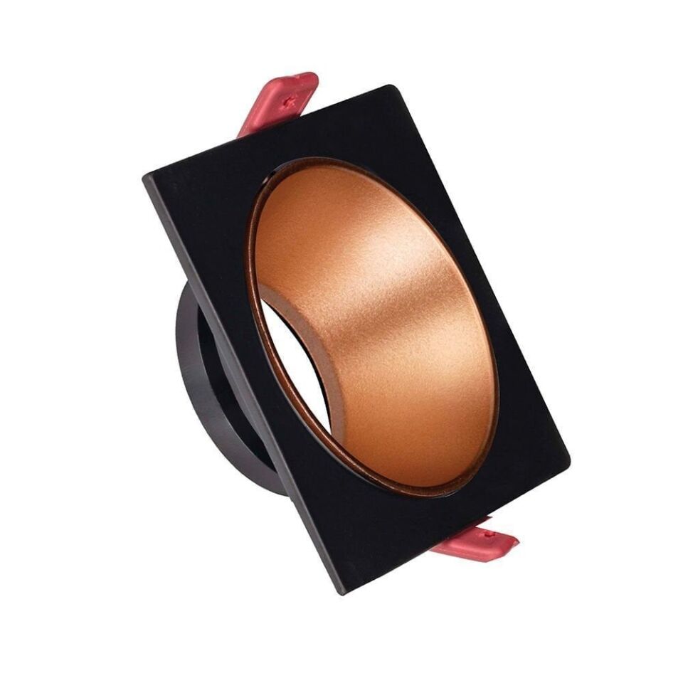ACK AH03-07021 Siyah Kasa - Rose Gold (92x92) mm Aliminyum Pc Spot Armatür