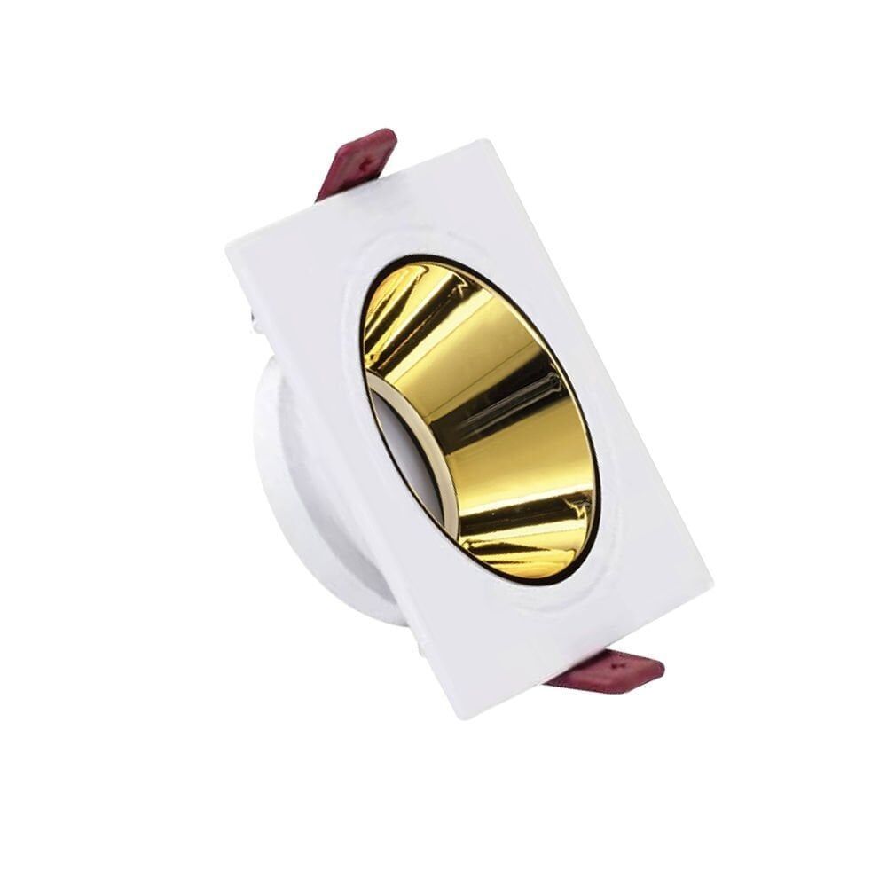 ACK AH03-07010 Beyaz Kasa - Gold (92x92) mm Aliminyum Pc Spot Armatür