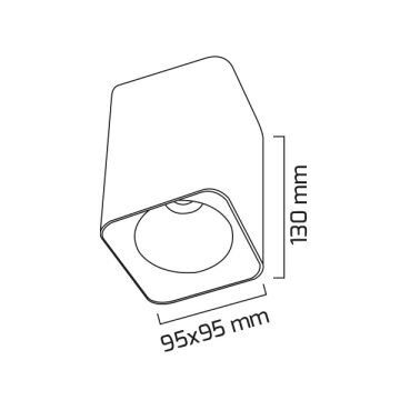 GOYA GY 1853 Siyah/Beyaz Kasa 14 Watt Sıva Üstü LED Spot