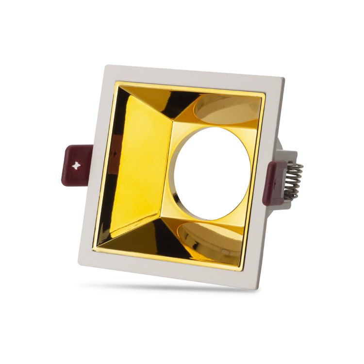 NOAS YL60-3404 Aras Beyaz-gold Kare Dekoratif Boş Kasa