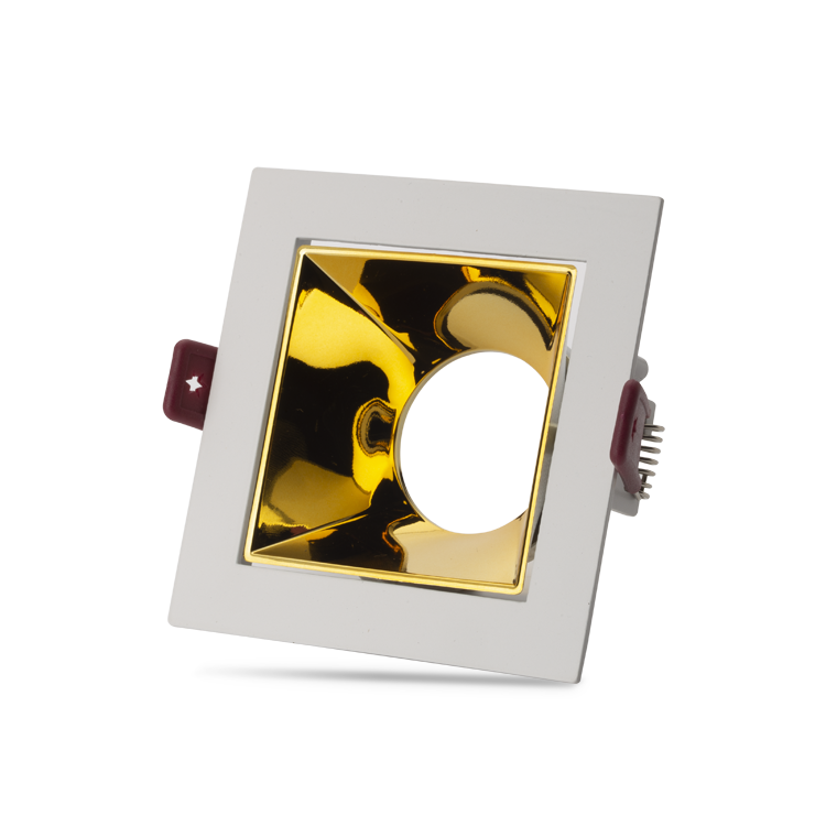 NOAS YL60-3114 Ural Beyaz-golden Kare Dekoratif Boş Kasa