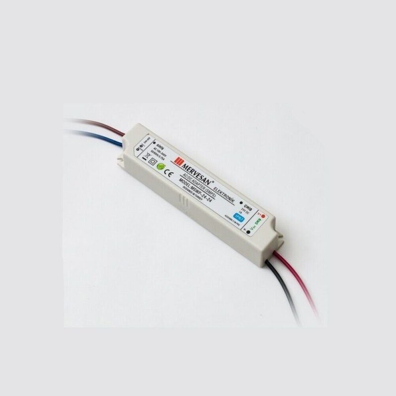 Mervesan Dış Mekan 24V 1A 24W  Sabit Voltaj Ac/Dc Smps Adaptör MTWP-24-24