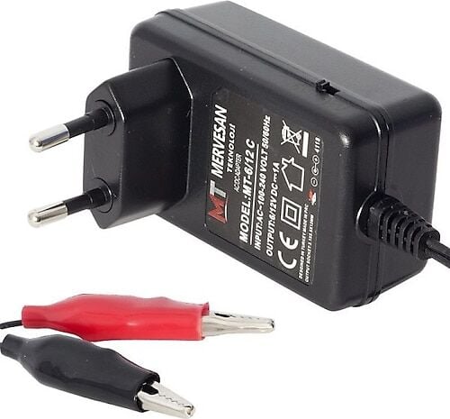 Mervesan MT-6/12C 1 A 6.9 V/14.2 V AC/DC (SMPS) LI-ION (LITYUM IYON)/Kurşun Asit (SLA) Akü Şarj Adaptör