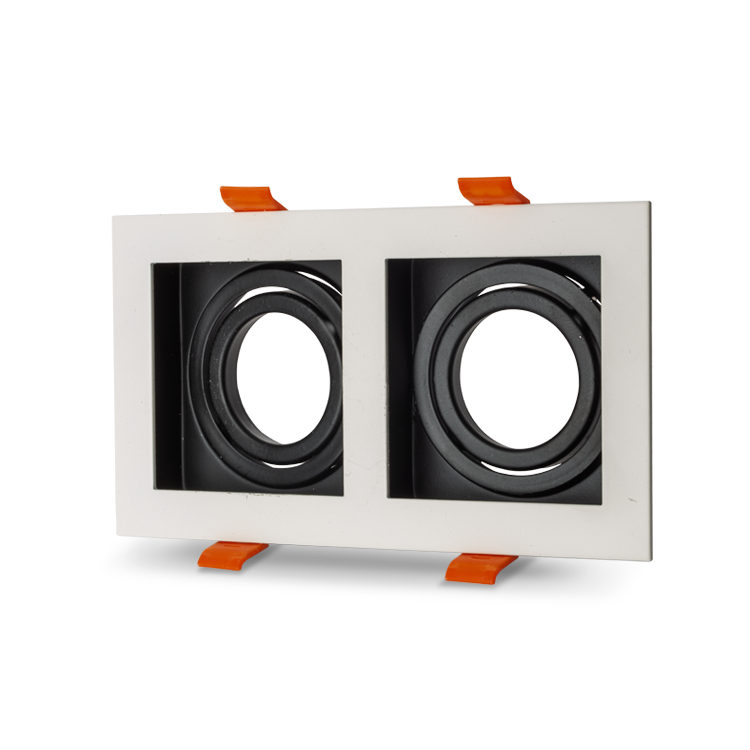 NOAS YL60-2361 Amazon Beyaz-siyah Kare 2'li Dekoratif Boş Kasa