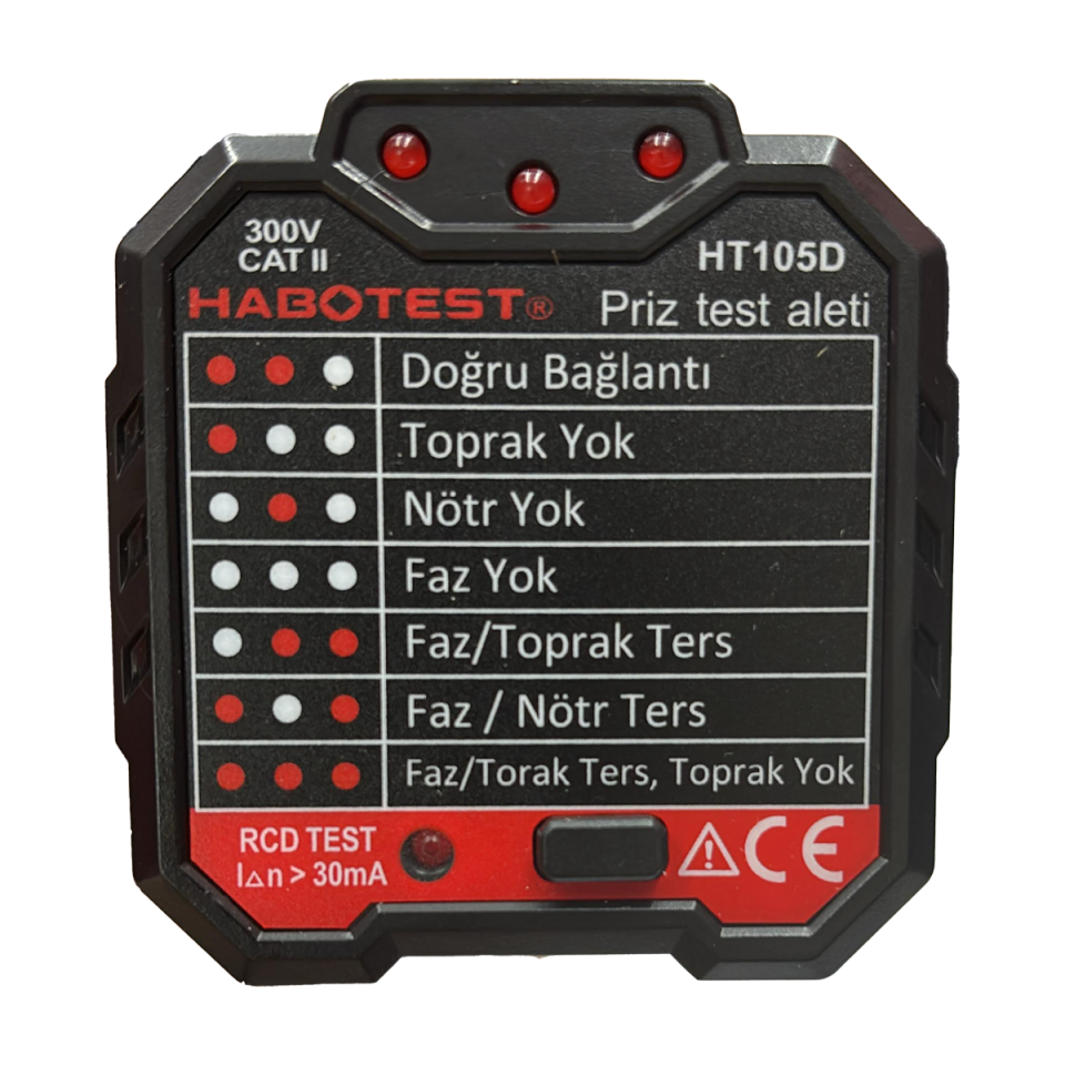Hobotest  HT 105D Priz Test Aleti