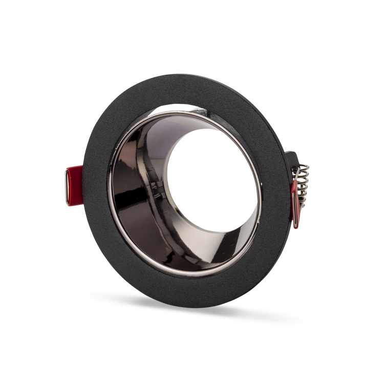 NOAS YL60-2025 Ren Siyah-uv Krom Yuvarlak Dekoratif Boş Kasa