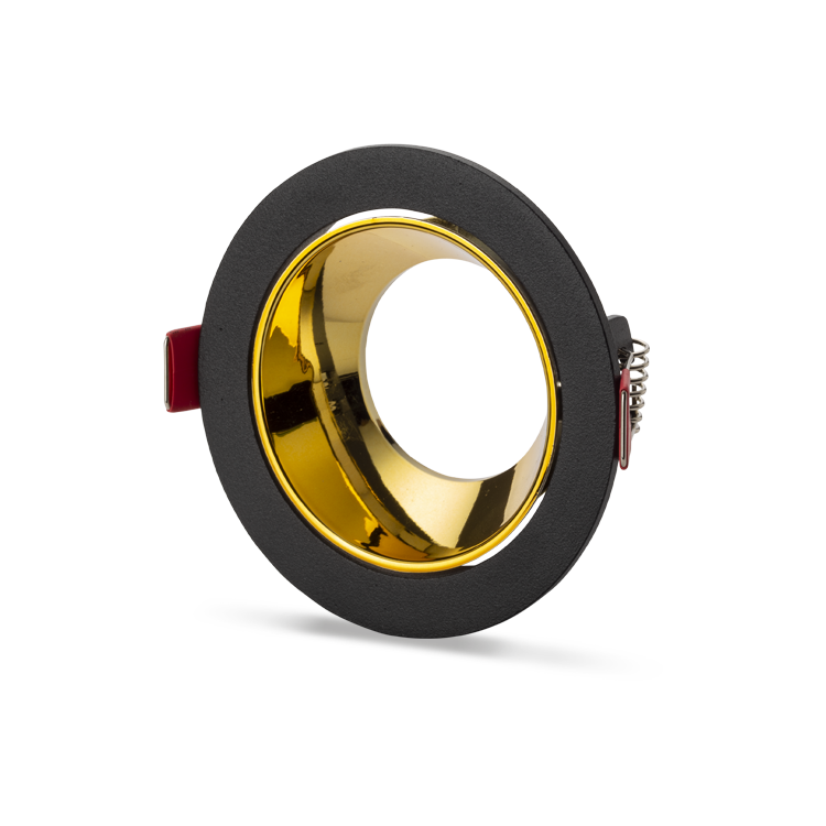 NOAS YL60-2024 Ren Siyah-golden Yuvarlak Dekoratif Boş Kasa