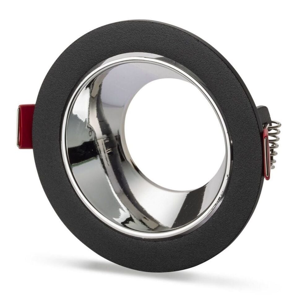 NOAS YL60-2023 Ren Siyah-krom Yuvarlak Dekoratif Boş Kasa